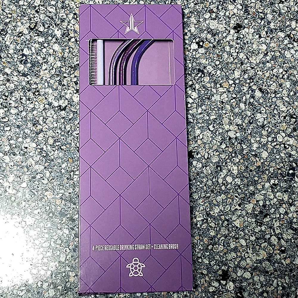 Jeffree Star JSC Purple Reusable Straws